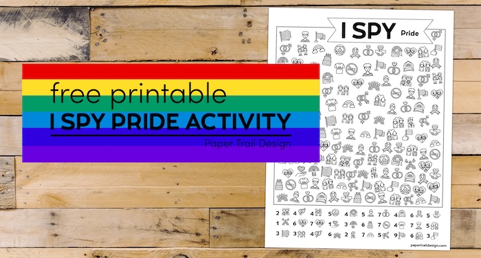 Free Printable I Spy Pride Activity
