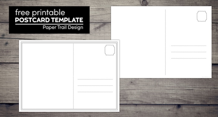 Printable Postcard Template
